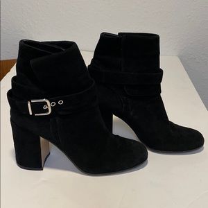 Gianvito Rossi black suede boots